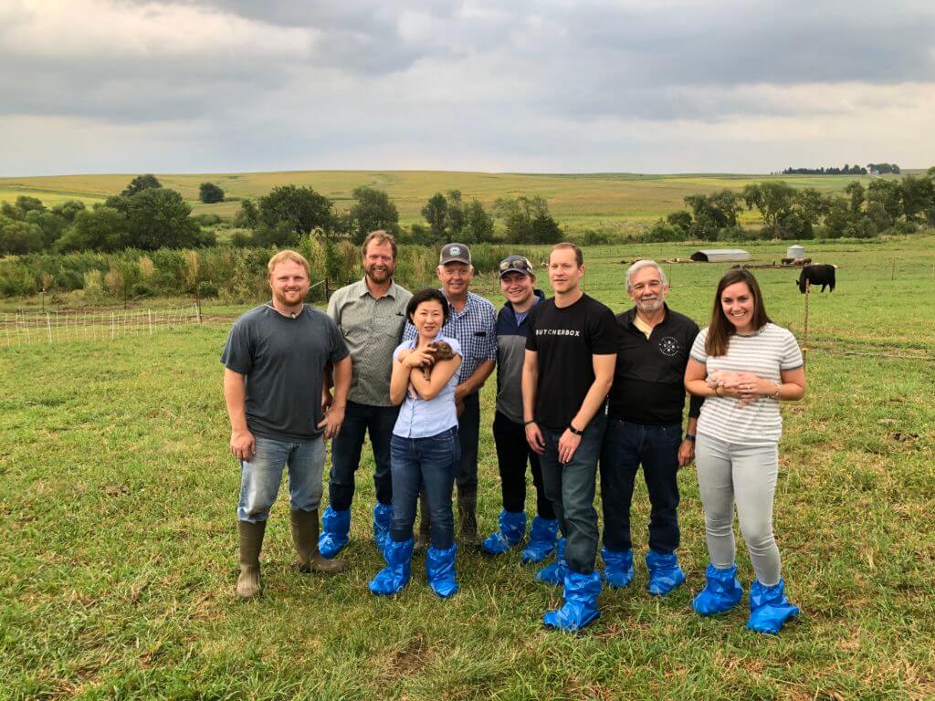 ButcherBox team and Mike Mardesen in Iowa